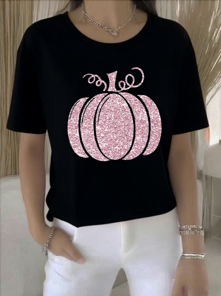 

Vintage Plants Crew Neck Short Sleeve T-shirt, Black, T-shirts