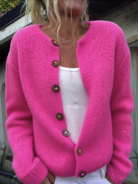 

Casual Stand Collar Halloween Cardigan, Rose red, Sweaters & Cardigans