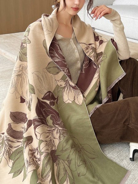 

Daily Floral Abstract Scarf, Green, Scarves