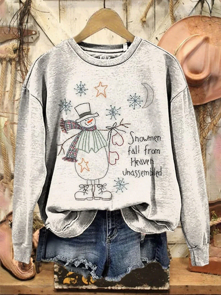 

Casual Crew Neck Text Letters Sweatshirt, Gray, Hoodies & Sweatshirts