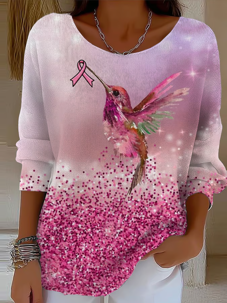 

Women Cotton Animal Long Sleeve Comfy Vintage Sweater, As picture, Sweaters