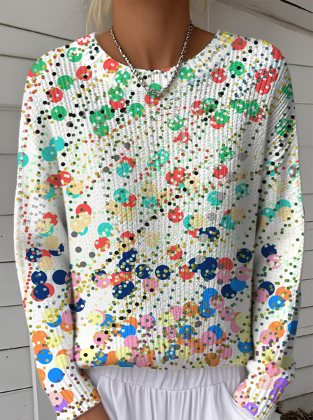 

Women Geometric Long Sleeve Comfy Vintage Sweater, Color4, Hoodies & Sweatshirts