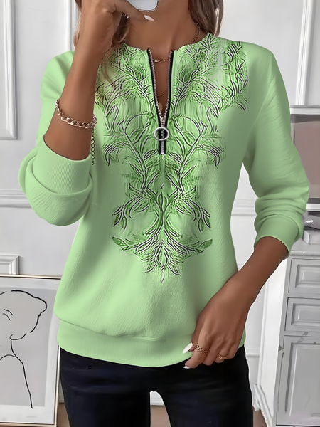 

Women Ombre Crew Neck Vintage Spring/Fall Long Sleeve Sweatshirt, Green, Sweatshirts & Hoodies