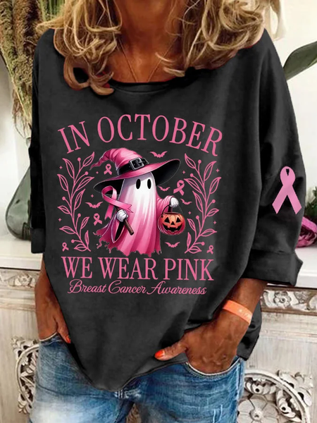 

Women Floral Long Sleeve Tee T-shirt Crew Neck Printing Casual Spring/Fall Graphic Tee Top, Black, T-Shirts