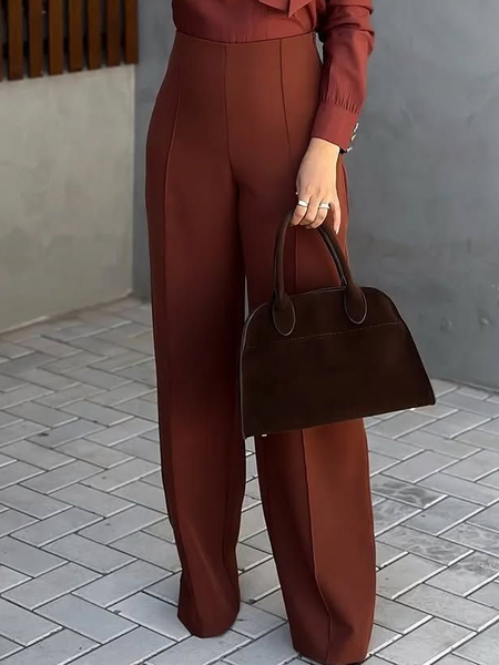 Urban Plain Straight Pants