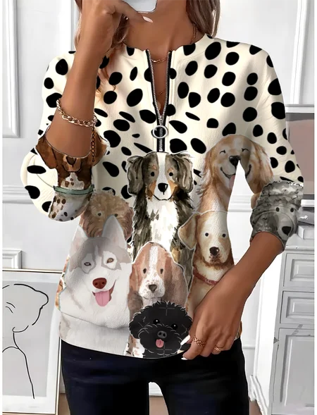 

Vintage Crew Neck Gradient Pattern Sweatshirt, Color2, Hoodies & Sweatshirts