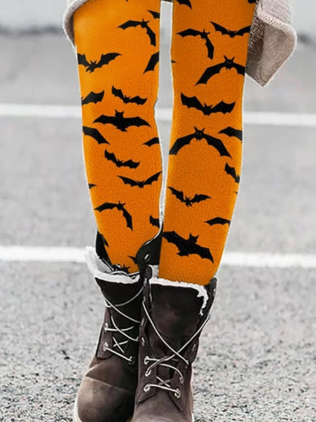

Women Halloween Vintage All Season Long Leggings, As picture, Leggings