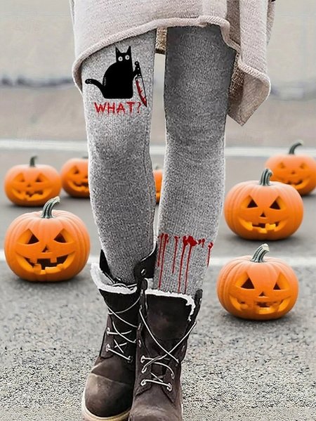 

Women Geometric Vintage All Season Long Leggings, As picture, Leggings