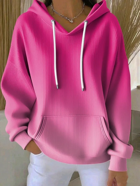 

Women Ombre Spring/Fall Printing Long Sleeve Casual Daily Hoodie, Pink, Sweatshirts & Hoodies