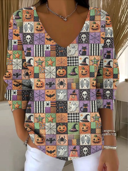 

Women Cotton Animal Long Sleeve Comfy Casual Sweater, Multicolor, Sweaters