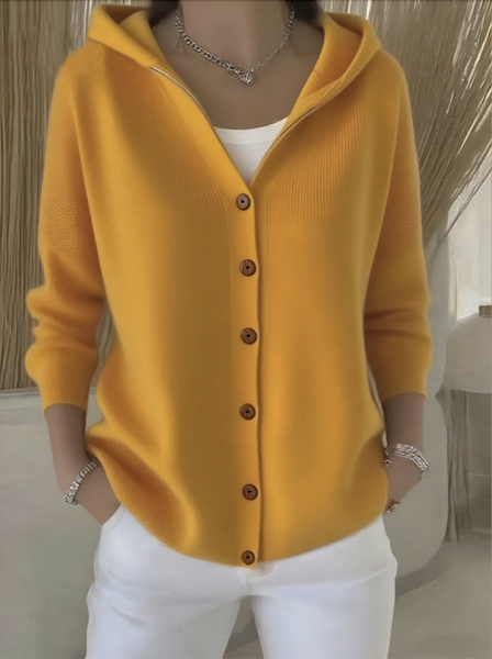 

Casual Floral Cardigan, Yellow, Sweaters & Cardigans
