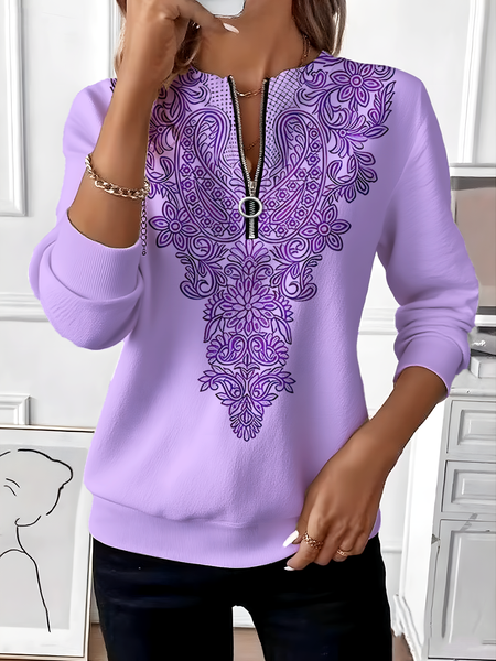 

Women Ombre Crew Neck Vintage Spring/Fall Long Sleeve Sweatshirt, Color2, Sweatshirts & Hoodies