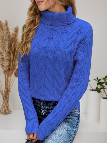

Casual Regular Fit Plain Sweater, Royal blue, Sweaters & Cardigans