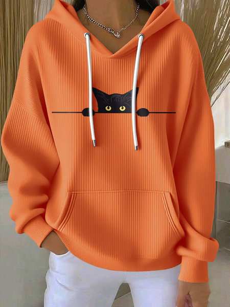 

Casual Hoodie Cat Hoodie, Orange, Hoodies & Sweatshirts