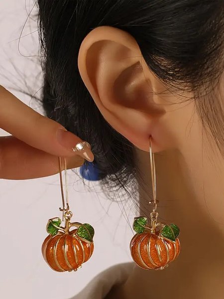 Urban  Pumpkin Pattern Dangle
