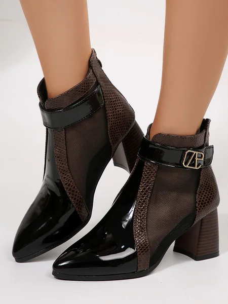 

Plain Pu Autumn Elegant Boots, Brown, Boots