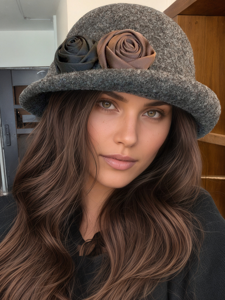Elegant Floral Beret