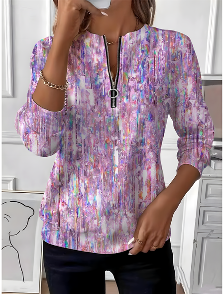 

Vintage Crew Neck Gradient Pattern Sweatshirt, Color4, Hoodies & Sweatshirts