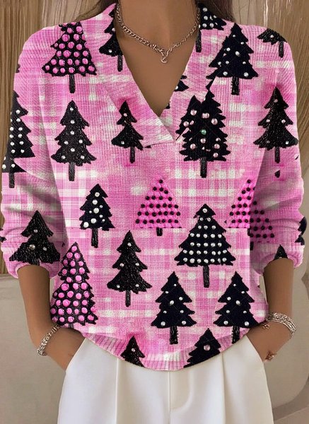 

Women Santa Claus Long Sleeve Comfy Vintage Sweater, Color3, Sweaters