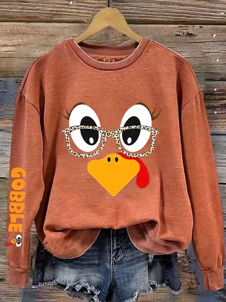 

Women Halloween Crew Neck Printing Casual Spring/Fall Long Sleeve Sweatshirt, Orange, Sweatshirts & Hoodies