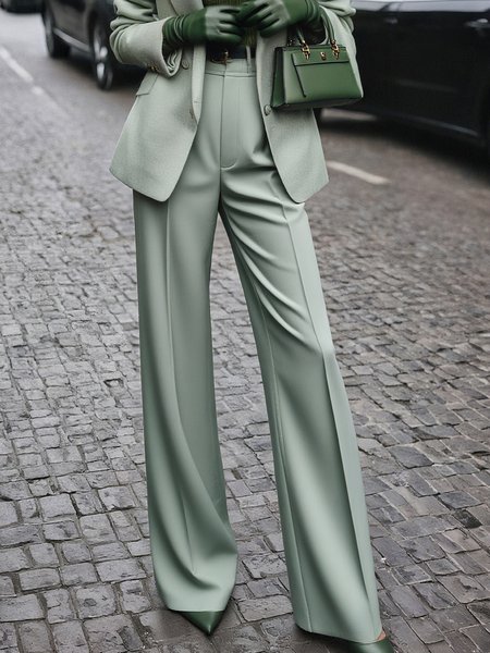 Urban Plain Straight Pants