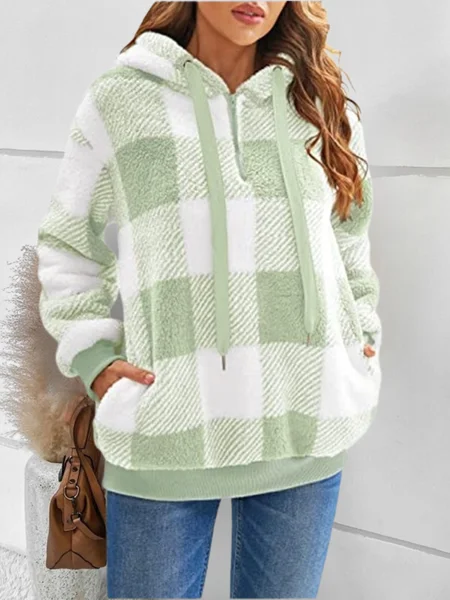 

Vintage Hoodie Color Block Sweatshirt Printing, Green, Hoodies & Sweatshirts