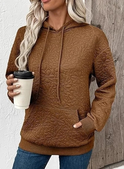 

Casual Hoodie Plain Hoodie, Light brown, Hoodies & Sweatshirts