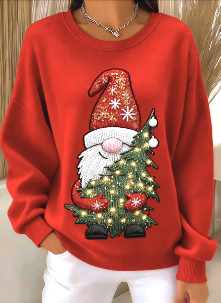 

Casual Crew Neck Plain Sweatshirt, Red, Hoodies & Sweatshirts