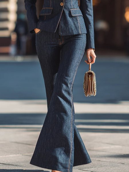 

Denim Casual Jeans, Blue, Jeans