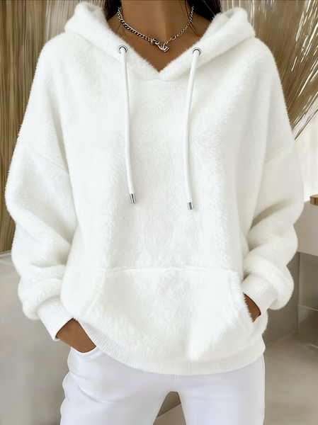 

Casual Hoodie Plain Hoodie, White, Hoodies & Sweatshirts