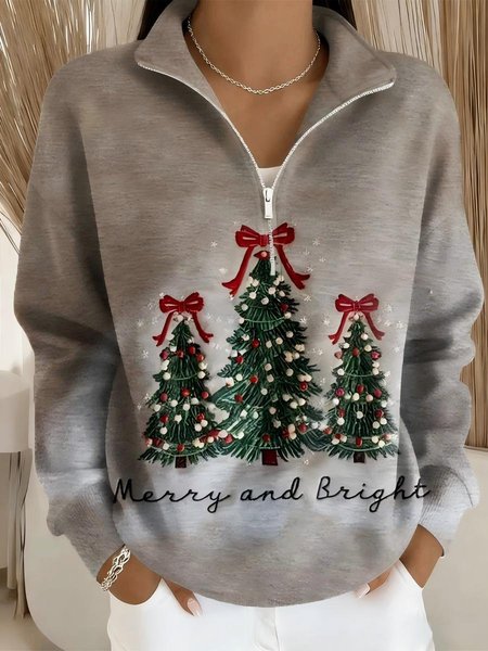 

Women Christmas Long Sleeve Comfy Casual Sweater, Camel, Hoodies & Sweatshirts