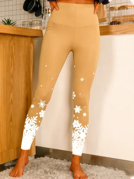 

Casual Ombre Long Leggings, Beige, Leggings