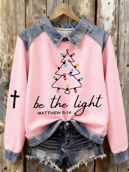 

Casual Shawl Collar Christmas Sweatshirt, Pink, Hoodies & Sweatshirts