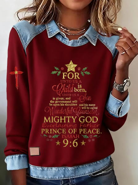 

Casual Shawl Collar Christmas Sweatshirt, Wine red, Hoodies & Sweatshirts