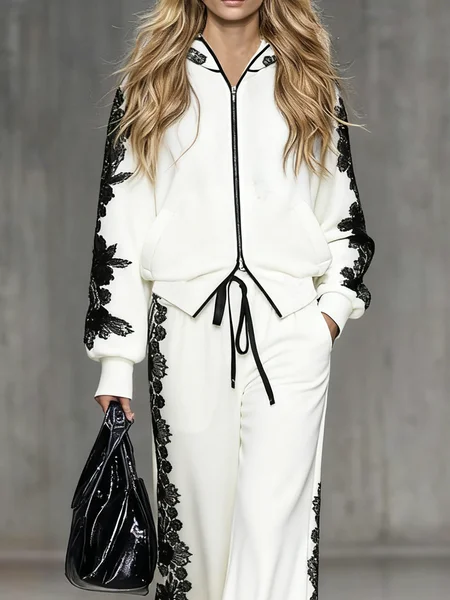 Urban Color Block Hoodie Jacket