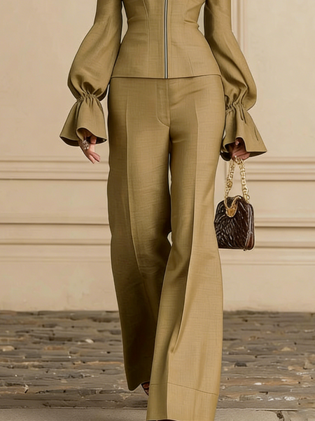 Urban Plain Straight Pants