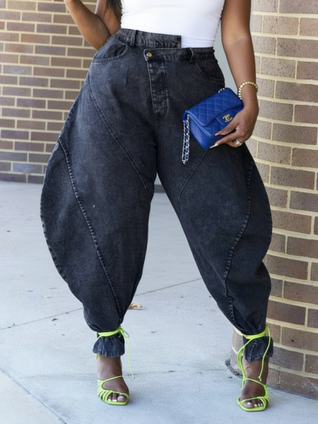 

Denim Urban Loosen Jeans, As picture, Jeans