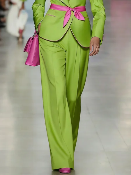 

Urban Straight Pants Fashion Pants, Green, Pants