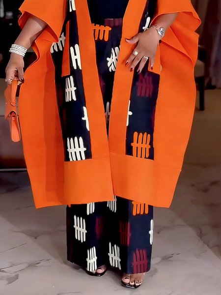 

Casual Random Print Printing Straight Pants, As picture, Pants