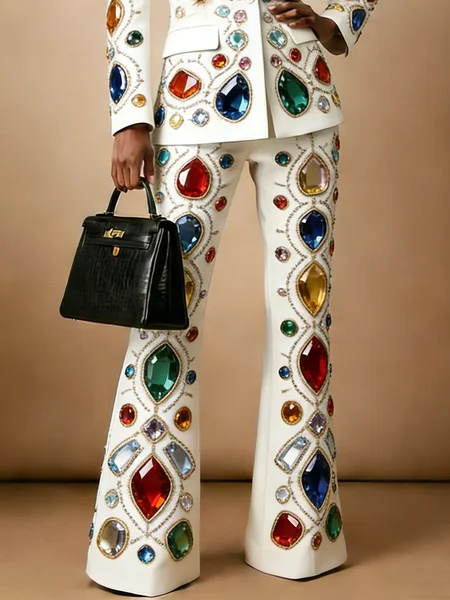 

Urban 3D Printing Fashion Flare Pants, As picture, Pants