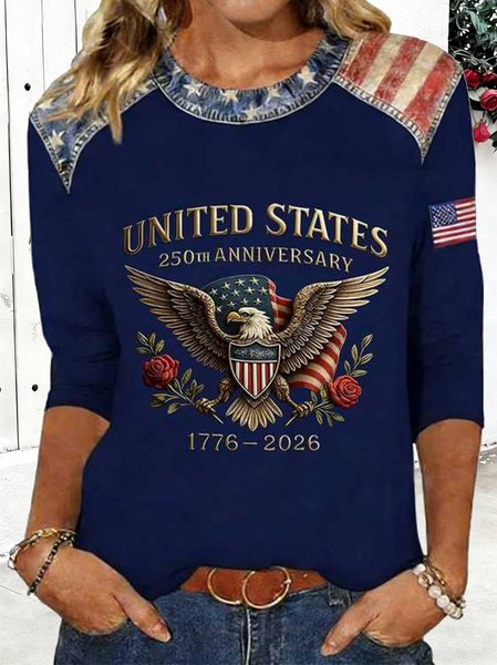 Casual Crew Neck 3D Printing Sweatshirt