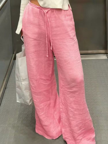 Women Plain Long Pants Casual Spring/Fall Trousers