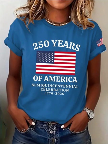 

Women Text Letters Short Sleeve Tee T-shirt Crew Neck Printing Casual Graphic Tee Summer Top, Blue, T-Shirts