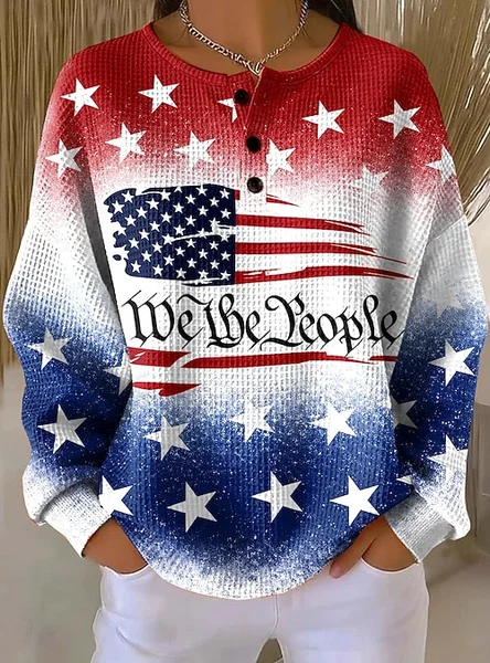 

Casual Gradient Pattern Sweatshirt, As picture, Hoodies & Sweatshirts