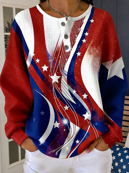 

Casual Crew Neck 3D Printing Hoodie, As picture, Hoodies & Sweatshirts