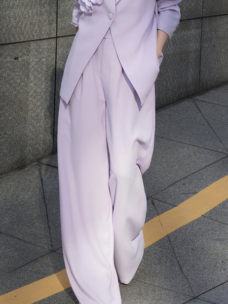 Urban Plain Wide Leg Pants