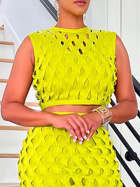 

Urban Plain Devore Crew Neck T-shirt, As picture, Tees