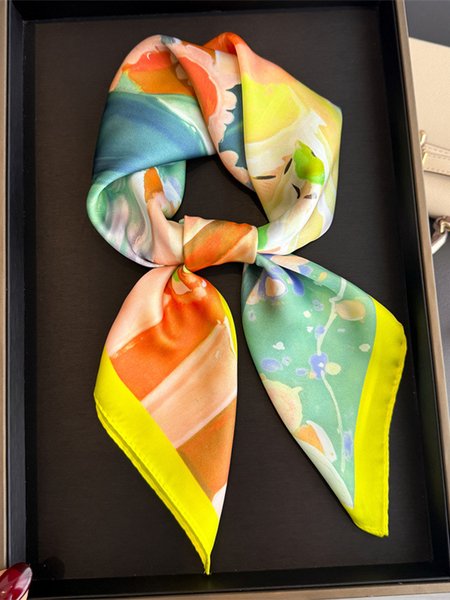 Urban Floral Silk Scarf