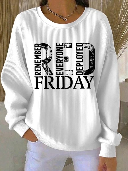 

Vintage Crew Neck Text Letters Sweatshirt, White, Hoodies & Sweatshirts