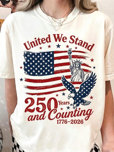 

Vintage 3D Printing Crew Neck Short Sleeve T-shirt, White, T-shirts